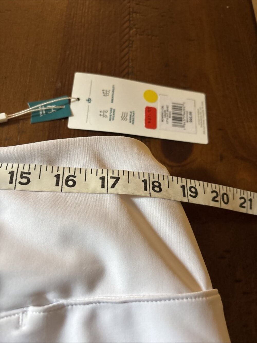 Lady Hagen Women's 17” Tummy Control Pleated Golf Skort Size XXL White - Picture 7 of 7